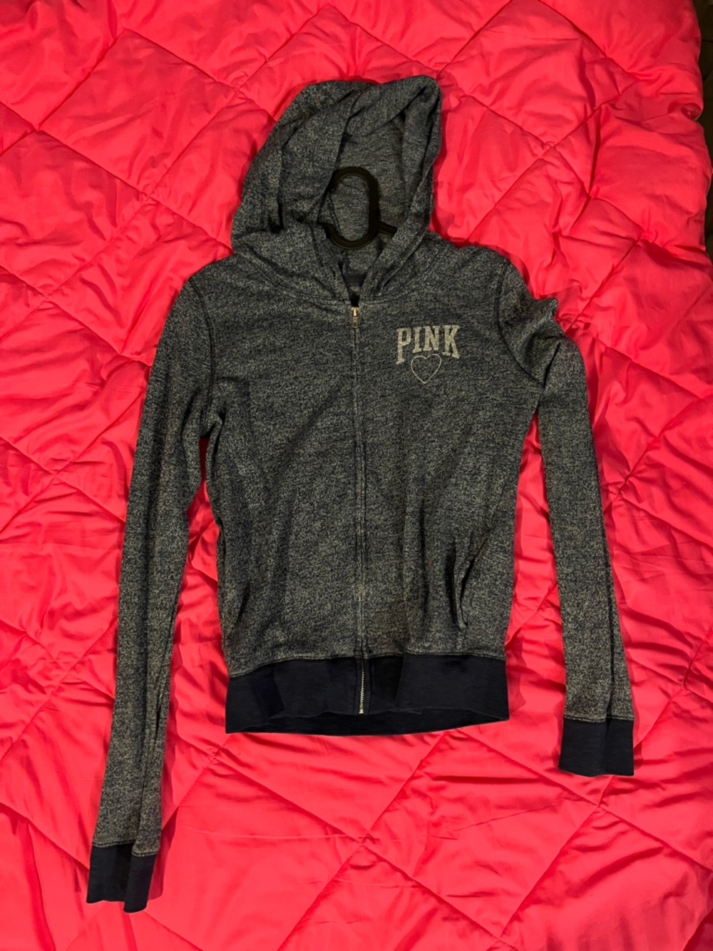 PINK Victoria's Secret Navy Heather Pullover Hoodiet